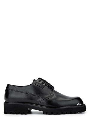 Tamer Tanca Erkek Hakiki Deri Siyah Analin Casual Ayakkabı 183 28856 ERK AYK SK24-25 SIYAH ANL