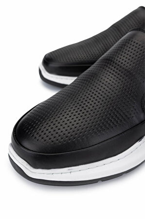 Tamer Tanca Erkek Hakiki Deri Siyah Deri Casual Ayakkabı 298 2977-20850 ERK AYK Y25 SIYAH DR