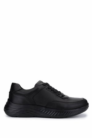 Tamer Tanca Erkek Hakiki Deri Siyah Sneakers & Spor Ayakkabı 298 2893-2530 ERK AYK Y25 SIYAH