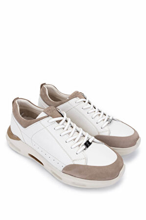 Tamer Tanca Erkek Hakiki Deri Vizon Sneakers & Spor Ayakkabı 298 2931-2526 ERK AYK Y25 VIZON/K.BYZ