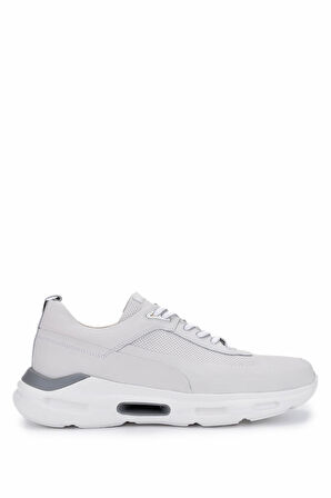 Tamer Tanca Erkek Hakiki Deri Kırık Beyaz Sneakers & Spor Ayakkabı 298 2932-2526 ERK AYK Y25 OFF WHITE
