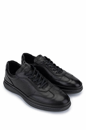 Tamer Tanca Erkek Hakiki Deri Siyah Casual Ayakkabı 298 2772-2057 ERK AYK Y25 SIYAH