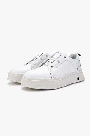 Valmenti Erkek Hakiki Deri Beyaz Sneakers & Spor Ayakkabı 298 2963-8223 ERK AYK Y25 BEYAZ DR