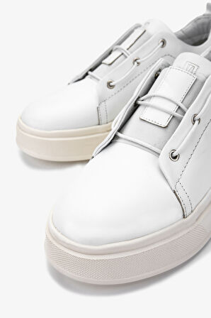 Valmenti Erkek Hakiki Deri Beyaz Sneakers & Spor Ayakkabı 298 2963-8223 ERK AYK Y25 BEYAZ DR
