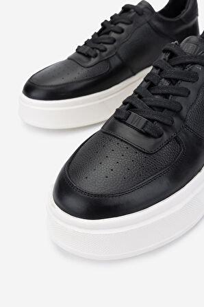 Valmenti Erkek Hakiki Deri Siyah Sneakers & Spor Ayakkabı 298 2965-8223 ERK AYK Y25 SIYAH