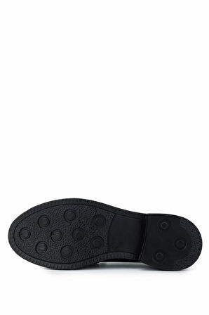 Tamer Tanca Kadın Vegan Siyah Açma Loafer Ayakkabı 817 1001 BN AYK SK24-25 SYH ACMA/YLN BSK