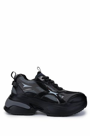 Tamer Tanca Kadın Tekstil/Vegan Siyah Sneakers & Spor Ayakkabı 936 71179 BN AYK SK24-25 SIYAH/GRI