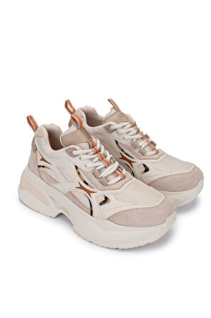 Tamer Tanca Kadın  Tekstil/Vegan Bej Sneakers & Spor Ayakkabı 936 71179 BN AYK SK24-25 NUDE