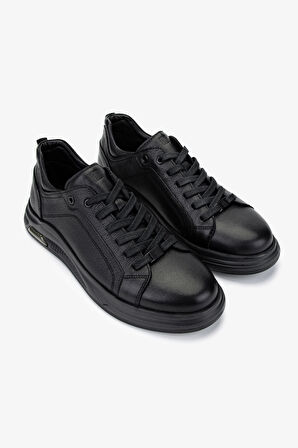 Valmenti Erkek Hakiki Deri Siyah Deri Sneakers & Spor Ayakkabı 298 2797-9697 ERK AYK Y25 SIYAH DR