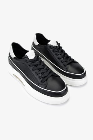 Valmenti Erkek Hakiki Deri Siyah Deri Sneakers & Spor Ayakkabı 298 2832-6015 ERK AYK Y25 SIYAH DR