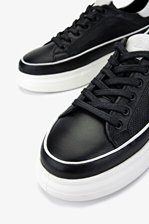 Valmenti Erkek Hakiki Deri Siyah Deri Sneakers & Spor Ayakkabı 298 2832-6015 ERK AYK Y25 SIYAH DR