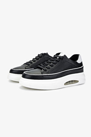 Valmenti Erkek Hakiki Deri Siyah Deri Sneakers & Spor Ayakkabı 298 2832-6015 ERK AYK Y25 SIYAH DR
