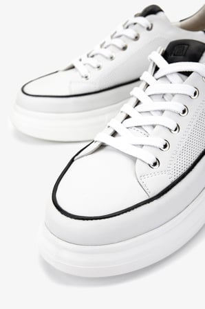 Valmenti Erkek Hakiki Deri Beyaz Sneakers & Spor Ayakkabı 298 2832-6015 ERK AYK Y25 BEYAZ DR