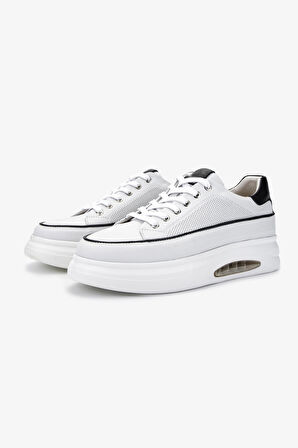 Valmenti Erkek Hakiki Deri Beyaz Sneakers & Spor Ayakkabı 298 2832-6015 ERK AYK Y25 BEYAZ DR