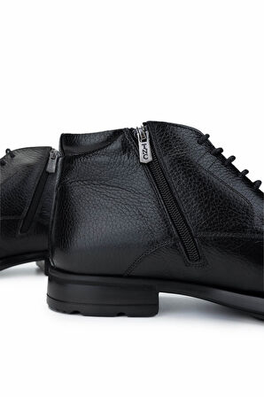 Tamer Tanca Erkek Hakiki Deri Siyah Deri Klasik Bot 01 2073 ERK BOT SK24-25 SIYAH DR