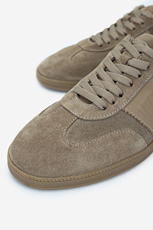 Valmenti Erkek Hakiki Deri Bej Süet Sneakers & Spor Ayakkabı 1093 2267 ERK AYK SK24-25 BEJ SUET