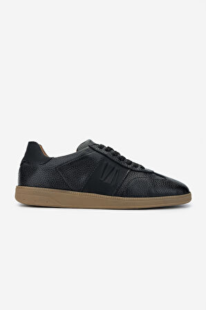 Valmenti Erkek Hakiki Deri Siyah Floter Sneakers & Spor Ayakkabı 1093 2267 ERK AYK SK24-25 SIYAH FLTR
