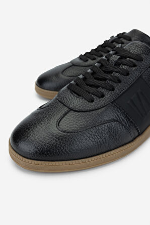 Valmenti Erkek Hakiki Deri Siyah Floter Sneakers & Spor Ayakkabı 1093 2267 ERK AYK SK24-25 SIYAH FLTR
