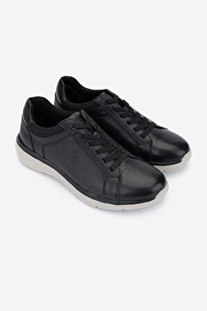 Valmenti Erkek Hakiki Deri Siyah Deri Casual Ayakkabı 128 242013 ERK AYK Y25 SIYAH DR