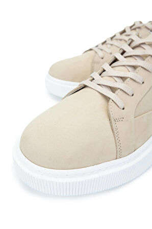 Tamer Tanca Erkek Hakiki Deri Bej Sneakers & Spor Ayakkabı 352 22292 ERK AYK Y25 BEJ NBK
