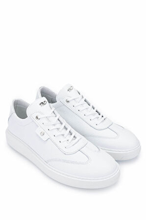 Tamer Tanca Erkek Hakiki Deri Beyaz Sneakers & Spor Ayakkabı 352 22350 ERK AYK Y25 BEYAZ FLTR