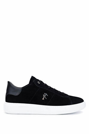 Tamer Tanca Erkek Hakiki Deri Siyah Süet Sneakers & Spor Ayakkabı 352 22351 ERK AYK Y25 SIYAH SUET
