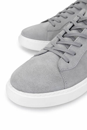 Tamer Tanca Erkek Hakiki Deri Gri Sneakers & Spor Ayakkabı 352 22351 ERK AYK Y25 GRI SUET