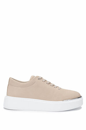 Tamer Tanca Erkek Hakiki Deri Bej Sneakers & Spor Ayakkabı 352 22025 ERK AYK Y25 BEJ NBK