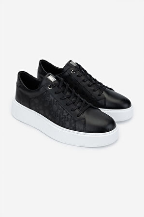 Valmenti Erkek Hakiki Deri Siyah Deri Sneakers & Spor Ayakkabı 352 22249 ERK AYK Y25 SIYAH DR