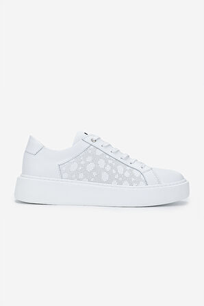 Valmenti Erkek Hakiki Deri Beyaz Sneakers & Spor Ayakkabı 352 22249 ERK AYK Y25 BEYAZ DR