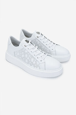 Valmenti Erkek Hakiki Deri Beyaz Sneakers & Spor Ayakkabı 352 22249 ERK AYK Y25 BEYAZ DR