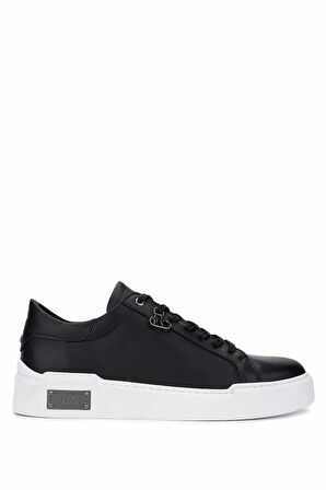 Tamer Tanca Erkek Hakiki Deri Siyah Deri Sneakers & Spor Ayakkabı 352 22053 ERK AYK Y25 SIYAH DR