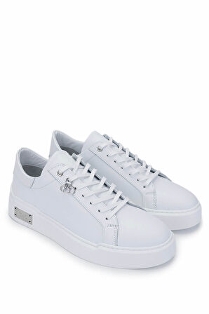 Tamer Tanca Erkek Hakiki Deri Beyaz Sneakers & Spor Ayakkabı 352 22053 ERK AYK Y25 BEYAZ DR