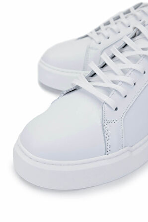 Tamer Tanca Erkek Hakiki Deri Beyaz Sneakers & Spor Ayakkabı 352 22053 ERK AYK Y25 BEYAZ DR
