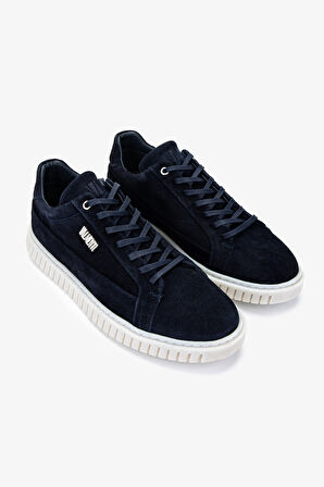 Valmenti Erkek Hakiki Deri Lacivert Süet Sneakers & Spor Ayakkabı 352 22268 ERK AYK Y25 LACI SUET