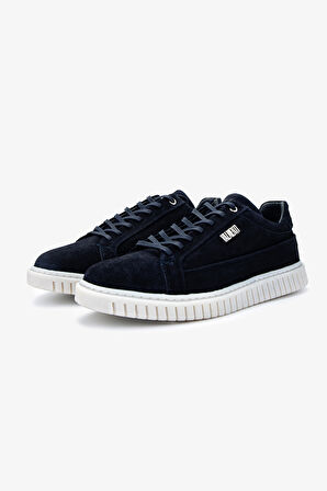 Valmenti Erkek Hakiki Deri Lacivert Süet Sneakers & Spor Ayakkabı 352 22268 ERK AYK Y25 LACI SUET