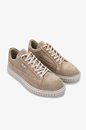 Valmenti Erkek Hakiki Deri Bej Süet Sneakers & Spor Ayakkabı 352 22268 ERK AYK Y25 BEJ SUET