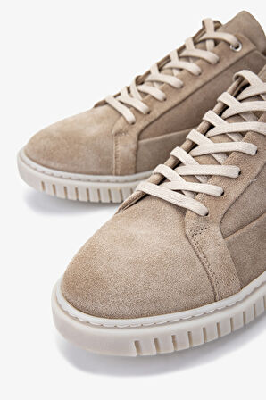 Valmenti Erkek Hakiki Deri Bej Süet Sneakers & Spor Ayakkabı 352 22268 ERK AYK Y25 BEJ SUET