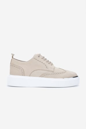Valmenti Erkek Hakiki Deri Bej Sneakers & Spor Ayakkabı 352 22284 ERK AYK Y25 BEJ NBK