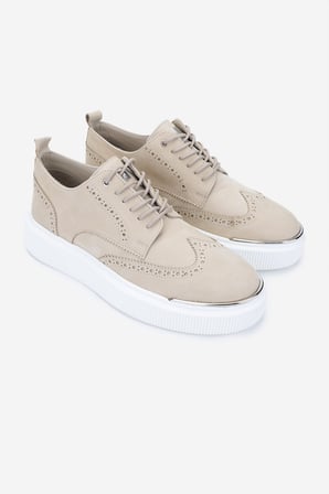 Valmenti Erkek Hakiki Deri Bej Sneakers & Spor Ayakkabı 352 22284 ERK AYK Y25 BEJ NBK