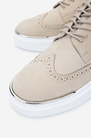 Valmenti Erkek Hakiki Deri Bej Sneakers & Spor Ayakkabı 352 22284 ERK AYK Y25 BEJ NBK