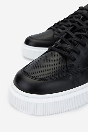 Valmenti Erkek Hakiki Deri Siyah Deri Sneakers & Spor Ayakkabı 352 22308 ERK AYK Y25 SIYAH DR