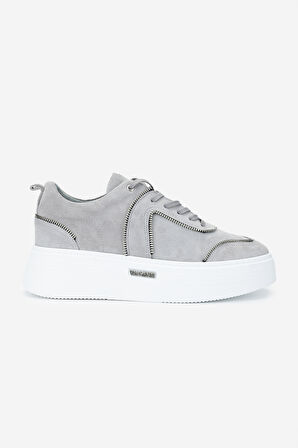 Valmenti Erkek Hakiki Deri Gri Sneakers & Spor Ayakkabı 352 22323 ERK AYK Y25 GRI SUET