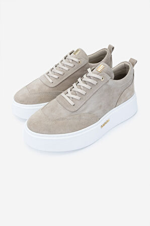 Valmenti Erkek Hakiki Deri Bej Süet Sneakers & Spor Ayakkabı 352 22332 ERK AYK Y25 BEJ SUET
