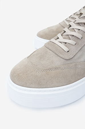 Valmenti Erkek Hakiki Deri Bej Süet Sneakers & Spor Ayakkabı 352 22332 ERK AYK Y25 BEJ SUET