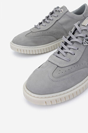 Valmenti Erkek Hakiki Deri Gri Nubuk Sneakers & Spor Ayakkabı 352 22212 ERK AYK Y25 GRI NBK