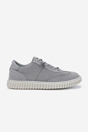 Valmenti Erkek Hakiki Deri Gri Nubuk Sneakers & Spor Ayakkabı 352 22212 ERK AYK Y25 GRI NBK