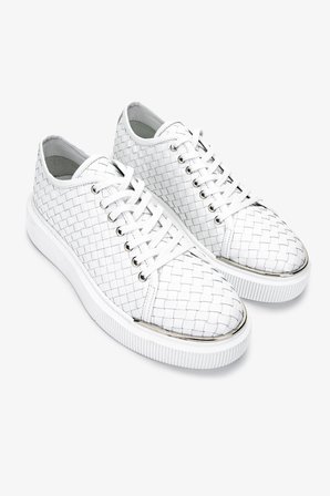 Valmenti Erkek Hakiki Deri Sneakers & Spor Ayakkabı 352 22214 ERK AYK Y25 BEYAZ ORGU