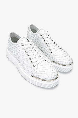 Valmenti Erkek Hakiki Deri Sneakers & Spor Ayakkabı 352 22214 ERK AYK Y25 BEYAZ ORGU