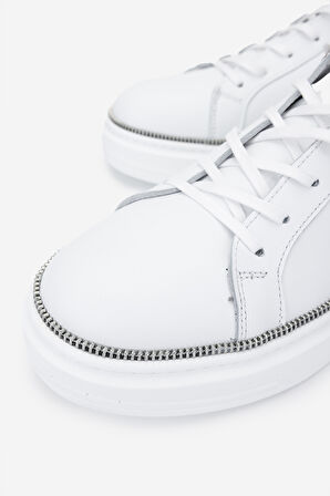 Valmenti Erkek Hakiki Deri Beyaz Sneakers & Spor Ayakkabı 352 22245 ERK AYK Y25 BEYAZ DR
